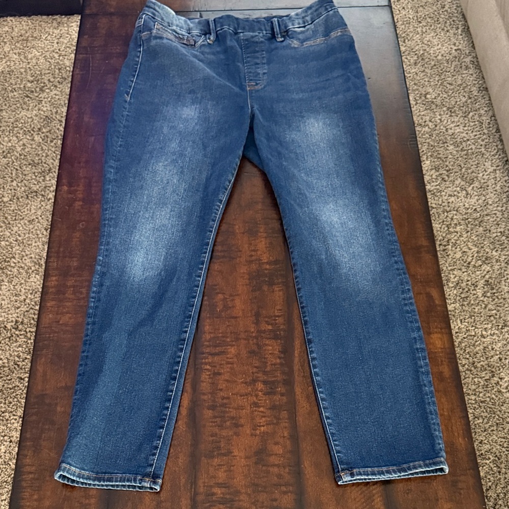 Good American Power Pull Stretch Classic Blue Jeans XL